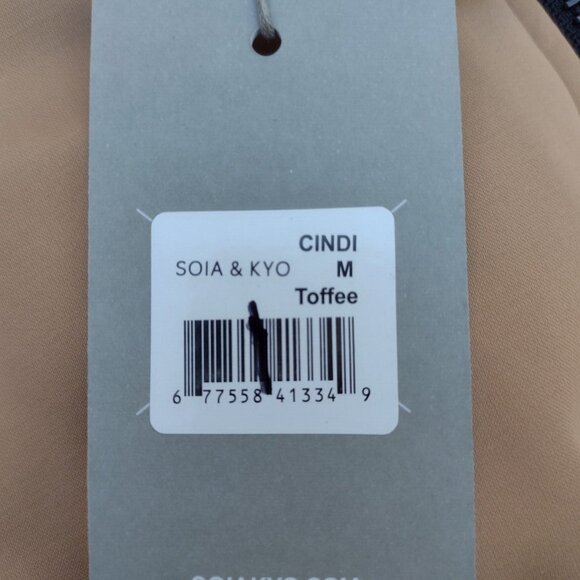 SOIA & KYO Cindi Puffer Jacket Medium Toffee Brown Hooded Down Coat NWT - Picture 11 of 11